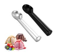 Acpetdr Lot de 2 cuillères à glace anti-gel en aluminium pour gélato, pâte à biscuits, sorbet, facile à nettoyer, design antiadhésif