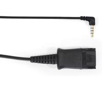 Acpj Câble Adaptateur De 3,5 Mm Pour Connecter Le A100M/D Et Casques D'Écoute Au Combiné Dect M25/M65/M85 Ou Un Autre Téléphone/Téléphone/Ordinateur Avec Une Prise Jack 3,5 Mm 00004344 Noir