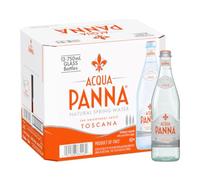 Acqua Panna Eau de source naturelle, verre de 750 ml, 12 bouteilles