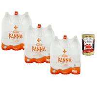 Acqua Panna Eau minérale naturelle plate Toscane - goût doux, eau premium pour table, repas, restaurant, bureau - pack 18 x 1,5 L + Italian Gourmet Polpa