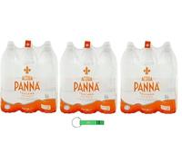 Acqua Panna Still Beni Culinari Lot de 18 bouteilles d'eau minérale naturelle, 1,5 l, avec porte-clés
