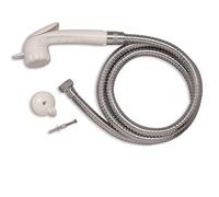 acquastilla 104812 Douchette a bouton Blanche et flexible Chromé