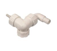 ACQUASTILLA 117945 Double raccord de vidange Blanc