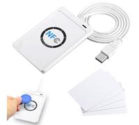 ACR122U Lecteur RFID NFC, lecteur de carte IC intelligent sans contact USB avec SDK et 5 cartes IC, vitesse de lecture/écriture jusqu'à 424 kbps 13,56 MHz