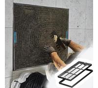 ACRaBoss Couvercle de Regard En Acier Inoxydable, Couvercle de Bassin D'Eaux Usées Robuste Avec Base Et Poignées Rétractables Pour Quais, Allées, Trottoirs Et Trottoirs/80*30*5Cm/31.5*11.8 * 2In