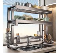 ACRaBoss Égouttoir À Vaisselle Multifonctionnel Pour Évier - Organiseur de Rangement de Cuisine Peu Encombrant Pour Vaisselle, Bols Et Ustensiles - Idéal Pour Un Usage Domestique Sur Le Plan de Travai