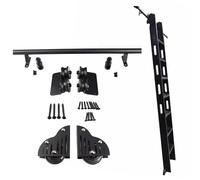 ACRaBoss Kit de Rails Pour Échelle Coulissante Noire, Matériel Pour Échelle de Bibliothèque Roulante, Rail En Acier Au Carbpour Tube Rond de 100 À 732 Cm, Échelle Mobile Silencieuse Et Silencieuse/4Ft