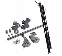 ACRaBoss Kit de Rails Pour Échelles de Bibliothèque, Rails Télescopiques Pour Échelles Coulissantes, Rails Ronds Et Accessoires D'Extension, Rails Mobiles Pour Échelles de Bibliothèque/19.7Ft/600Cm Tr