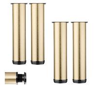 ACRaBoss Lot de 4 Pieds de Meuble Réglables En Alliage D'Alumipour Table Basse, Hauteur Réglable de 1 À 15 Mm, Pour Table, Plan de Travail, Bar, Tv, Bureau/D/30Cm/11.8In