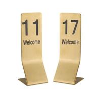 ACRaBoss Numéro de Table de Mariage, Numéros de Table En Acier Inoxydable Pour Réceptions de Mariage, Banquets, Anniversaires, Cafés, Bars, Fournitures, Numéro de Table Vertical En Acier Inoxydable/1-