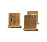 ACRaBoss Numéro de Table En Bois, Base Amovible, Numéro Double Face Pour Table À Manger, Décoration de Table Pour Banquets, Accessoires de Mariage, Ornement En Bois/21-30