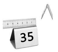 ACRaBoss Numéros de Table En Acier Inoxydable 1-10 1-20 Double Face Restaurants Numéro de Table Carte Signes, Parfait Pour Mariage, Fête, Événements Ou Décoration de Restauration, Style Tente Restaura