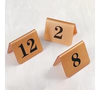ACRaBoss Numéros de Table En Acrylique, Numéros de Table Double Face de 1 À 10, Pour Mariages, Banquets, Réceptions, Affichage Recto Verso Des Numéros, Numéros de Table de Restaurant/Gold/21-30