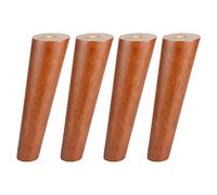 ACRaBoss Pieds de Meuble En Bois Massif, Coniques Obliques En Bois D'Hévéa, Pour Canapé, Ottoman, Meuble Tv, Commode, Avec Vis, Filetage M10, 4 Pièces/8Cm/3.2In