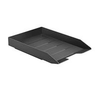 Acrimet Corbeille à Courrier Empilable Organiseur de Bureau pour Papier et Document A4 (Plastic Durable) (Couleur Noir) (1 unité)