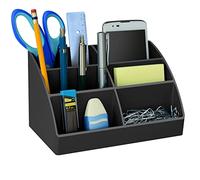 Acrimet Easy Organizer, Porte Organisateur de Bureau, Incliné, Rangement pour Fournitures de Bureau et Organisation à la Maison (Plastique) (Couleur Noir)