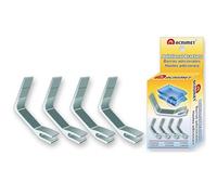 Acrimet Équerres de Support en métal, Recharge de Support d'origine pour Toutes Les corbeilles à Lettres Acrimet (métal) (4 pièces) (Couleur Argent)
