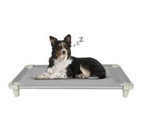 Acrimet Lit surélevé rafraîchissant pour chien de compagnie, tissu en maille lavable et respirant, cadre en acier inoxydable, utilisation intérieure et extérieure, (taille : 101,6 x 61 cm) (couleur