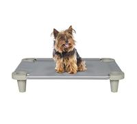 Acrimet Lit surélevé rafraîchissant pour chiens de petite taille, tissu en maille lavable et respirant, cadre en acier inoxydable, utilisation intérieure et extérieure, (taille : 66 x 50,8 cm)