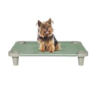 Acrimet Lit surélevé rafraîchissant pour chiens de petite taille, tissu en maille lavable et respirant, cadre en acier inoxydable, utilisation intérieure et extérieure, (taille : 66 x 50,8 cm)