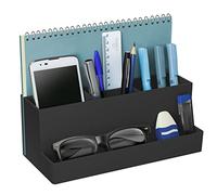 Acrimet Organisateur de Bureau, Porte Accessoires Multi Usage pour Bureau, Maison et École (Plastique) (Couleur Noir)