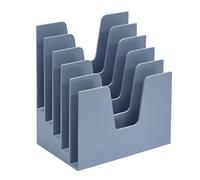 Acrimet Organisateur de Trieur de Bureau de Fichiers avec 5 Compartiments Incliné (Classeur de Bureau de Fichiers) (Plastique) (Couleur Bleu)