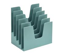 Acrimet Organisateur de Trieur de Bureau de Fichiers avec 5 Compartiments Incliné (Classeur de Bureau de Fichiers) (Plastique) (Couleur Vert)
