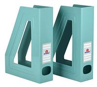 Acrimet Porte-Revues, Support Durable, Organisateur pour Dossiers pour Bureau (Plastique) (Couleur Vert) (Lot de 2)
