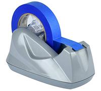 Acrimet Premium, Dévidoir de Ruban Adhésif de Bureau, Jumbo, Plastique, Base Antidérapante (Résistant) (Couleur Argent)