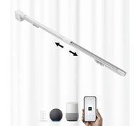 ACRIMO Kit Rael de Rideau Extensible Motorisé Largeur 1-1,6 Mètres, Ouverture Centrale des Rideaux, Moteur Wifi et Télécommande, Compatible avec Google Home, Alexa et l'Application Tuya Smart
