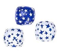 Acrobat balles de jonglerie 80 grammes bleu/blanc 3 parties Bleu G