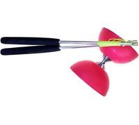 Acrobat - Ensemble 105 Diabolo En Caoutchouc Rose + Bâtons De Main En Aluminium