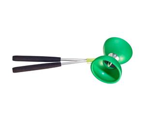 Acrobat - Ensemble 105 Diabolo En Caoutchouc Vert Foncé + Bâtons En Aluminium
