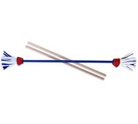 Acrobat - Set Flower Stick Blue Shaft, Fleur Rouge/Blanche/Bleue + Bâtons De Main