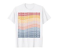 Acrocanthosaurus Groovy Retro Dinosaure T-Shirt