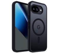 ACRONIX Coque pour Google Pixel 10a(2026) - Compatible avec MagSafe et Pixelsnap, Protection Écran et Caméra, Dos Mat Translucide en PC Dur - Noir