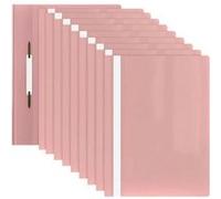 ACROPAQ 10 Classeurs de rapport A4- 10 Classeurs de présentation A4 en polypropylène- Rose pastel G