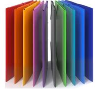 ACROPAQ- 10x Chemise à Élastiques à 3 Rabats A4- Jusqu'à 200 pages, Dos 2,5 cm- 10 chemise cartonnee avec rabats et elastique
