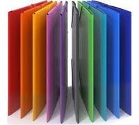 ACROPAQ - 10 x Chemise à Élastiques A4 - Jusqu'à 200 pages, Largeur dos 2,5 cm, Fermeture élastique, Arc en ciel, Collection de Couleurs "Nature" - Chemises pour documents A4, Chemises à Dossier