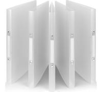 ACROPAQ - 5 x Classeur souple A4 | 2 anneaux | Avec étiquettes de dos, Dos de 2,5 cm, Couleur Air de la collection Nature - Petit classeur plastique A4 souple, Classeurs 2 anneaux, Farde