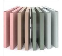 ACROPAQ 8 Chemises Plastiques A4 avec Elastique- Couleurs Pastel - Élastique - 250 pages- Dos de 3 cm- PP Multicolore G