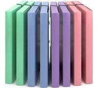 Acropaq – Chemises à élastiques A4 – Pack 8, Jusqu'à 250 pages, Dos 3,0 cm, Collection Nature