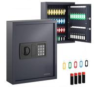 ACROPAQ Armoire à clés - Avec serrure électronique numérique, Pour jusqu'à 48 clés, 48 pendentifs inclus - Armoire a clef murale, Boite a clef, Boite a clefs murale