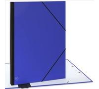 ACROPAQ Carton à dessin A2-52 x 72 cm, XXL Grand, Avec fermeture élastique, Dos extensible pour plus d'espace - Bleu