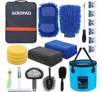 ACROPAQ Coffret Nettoyage Voiture- 22 accessoires- Kit Nettoyage Voiture- Lavage Voiture- Produit nettoyage véhicule