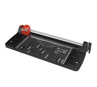 ACROPAQ Massicot A4 - Différents modèles de coupe (droite, ondulée, pliée et perforée), Arrondisseur de coins, Pliable - Coupe papier, Decoupe Papier, Machine à Couper Le Papier - Noir - ATR48