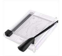 ACROPAQ Massicot Coupe-papier A4 10 pages- 3 têtes de coupe différents (droit, ondulé et perforé)- Sécurisé- Pliable- Règle