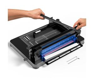 ACROPAQ Massicot Professionnel A4 - Guillotine pour 400 Feuilles, Avec grille d'alignement pour une coupe précise - Massicot guillotine, Massicot papier