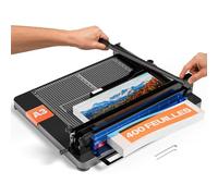 ACROPAQ Massicot professionnelle A3 - Jusqu’à 400 feuilles, Guillotine papier pour une coupe précise, Surface résistante aux rayures, Sécurité intégrée - Coupe papier guillotine