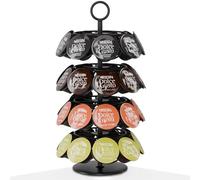 ACROPAQ Porte Capsules pour Dolce Gusto - Rangement pour 36 capsules Dolce Gusto, Rotation à 360°, Métal de haute qualité, Noir - Support pour capsule Dolce Gusto